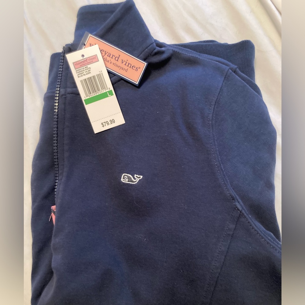 Vineyard Vines navy pullover L